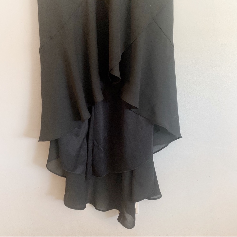 High-Low Ruffle Chiffon Cocktail Dress - Picture 3 of 3